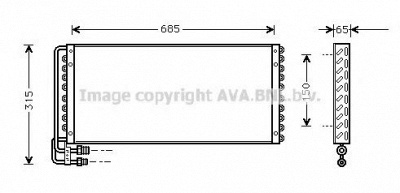 AVA QUALITY COOLING mn5010 -  Конденсатор, кондиционер